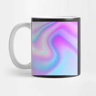 Aesthetic Y2k 2000s Trendy Psychedelic Artsy Abstract Swirl in Pink Purple Blue Mug